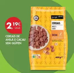 Pingo Doce Pingo doce - cereais de avela e cacau sem gluten promoção