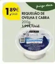 Pingo Doce Pingo doce - requeijão de ovelha e cabra promoção