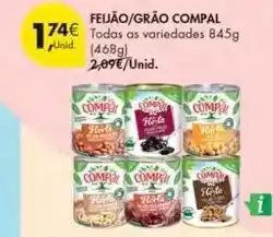 Pingo Doce Compal - feijão/grão promoção