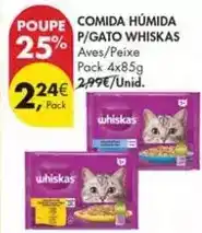 Pingo Doce Whiskas - comida húmida p/gato promoção