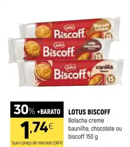Coviran LOTUS BISCOFF Bolacha creme baunilha, chocolate ou biscoff promoção