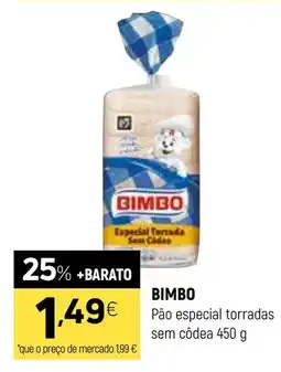 BIMBO Pão especial torradas sem côdea