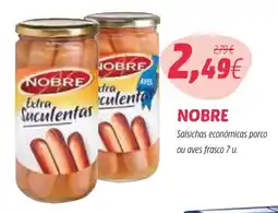 Coviran NOBRE Salsichas económicas porco ou aves frasco promoção