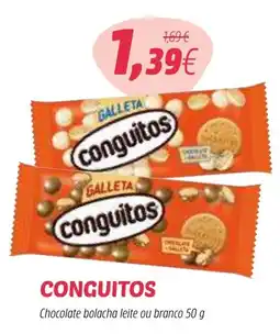 Coviran CONGUITOS Chocolate bolacha leite ou branco promoção