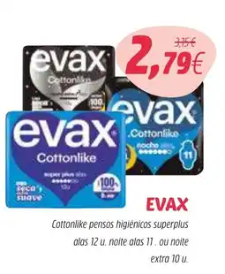 Coviran EVAX Cottonlike pensos higiénicos superplus promoção