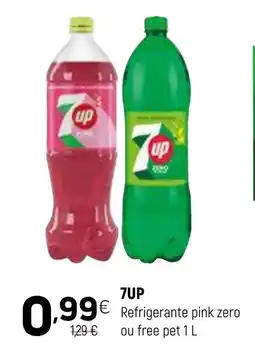 7UP Refrigerante pink zero ou free pet