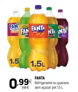 Coviran FANTA Refrigerante ou guarana sem açucar pet promoção