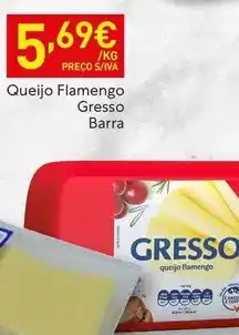 Recheio Gresso - queijo flamengo promoção