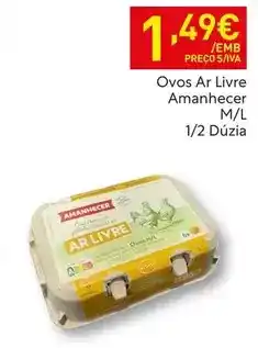 Recheio Amanhecer - ovos ar livre promoção