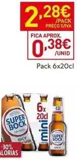Recheio Mini - pack 6x20cl promoção