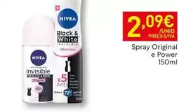 Recheio Nivea - spray original e power promoção