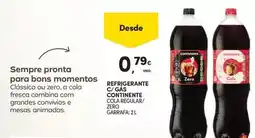 Continente Continente - refrigerante c/ gas promoção