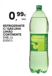 Continente Lima - refrigerante c/gas limao promoção