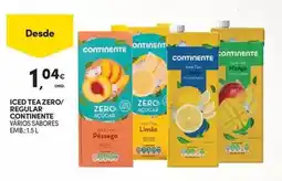 Continente Continente - iced tea zero/ regular promoção