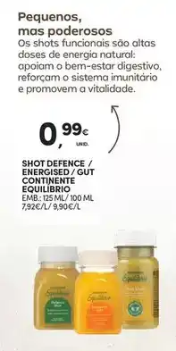 Continente A+ - shot defence / energised / gut continente equilibio promoção