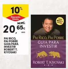 Continente Portugal - pai rico, pai pobre guia para inveesir robert t. kiyosaki promoção