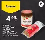 Continente A+ - bolo a speculoos/salame speculoos promoção
