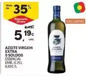 Continente Essentials - azeite virgem extra 5 soldos promoção
