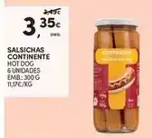 Continente Continente - salsichas promoção