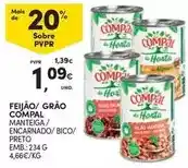 Continente Compal - feijão/ grao promoção