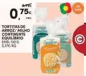Continente Continente - tortitas de arroz/milho promoção