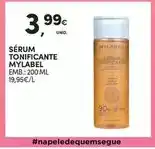 Continente Mylabel - sérum tonificante promoção