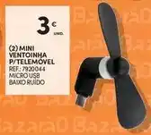 Continente Mini - ventoinha p/telemóvel promoção