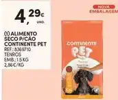 Continente Continente - alimento seco p/ cao promoção