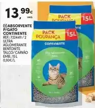 Continente Continente - absorvente p/gato promoção