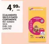 Continente Continente - alimento seco p/ gato promoção