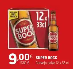 Coviran SUPER BOCK Cerveja caixa promoção
