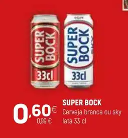 Coviran SUPER BOCK Cerveja branca ou sky lata promoção