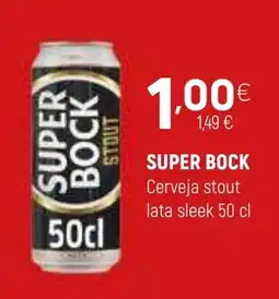 Coviran SUPER BOCK Cerveja stout lata sleek promoção