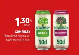 Coviran SOMERSBY Sidra maçã original ou blackberry lata promoção