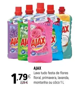 Coviran AJAX Lava tudo festa de flores floral, primavera, lavanda, montanha ou côco promoção