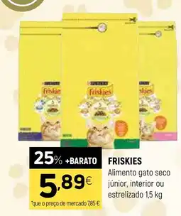 Coviran FRISKIES Alimento gato seco júnior, interior ou estrelizado promoção