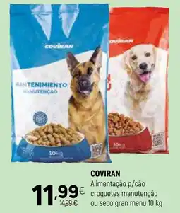 COVIRAN Alimentação p/cão croquetes manutenção ou seco gran menu