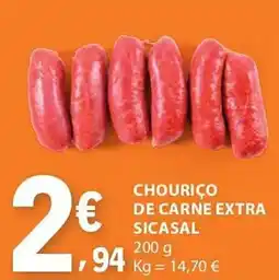 E.Leclerc Chouriço de carne extra sicasal promoção