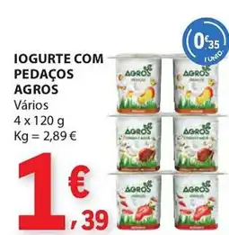 E.Leclerc Iogurte com pedaços agros promoção