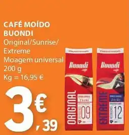 E.Leclerc Café moído buondi promoção