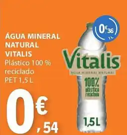 E.Leclerc Água mineral natural vitalis promoção