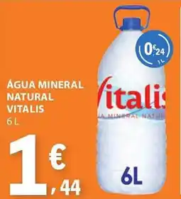 E.Leclerc Água mineral natural vitalis promoção