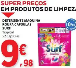 E.Leclerc Detergente máquina roupa cápsulas surf promoção