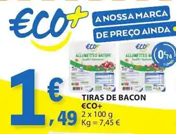 E.Leclerc Tiras de bacon €co+ promoção