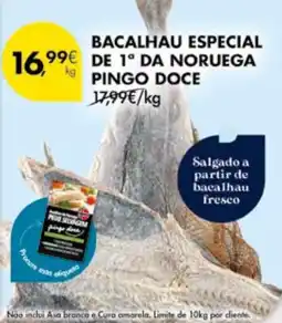 Pingo Doce Bacalhau especial de 1° da noruega pingo doce promoção