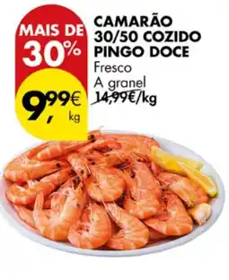 Pingo Doce Camarão 30/50 cozido pingo doce promoção