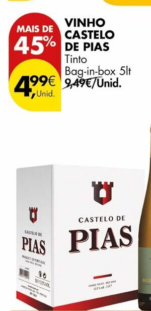 Pingo Doce Vinho castelo de plas promoção