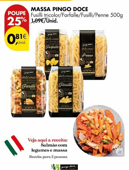 Pingo Doce Massa pingo doce promoção
