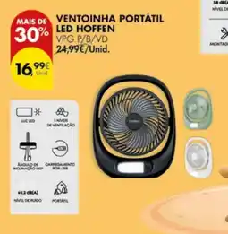 Pingo Doce Ventoinha portátil led hoffen promoção