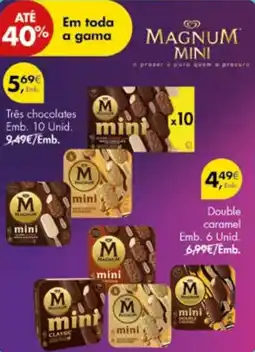 Pingo Doce Magnum Mini Double caramel promoção